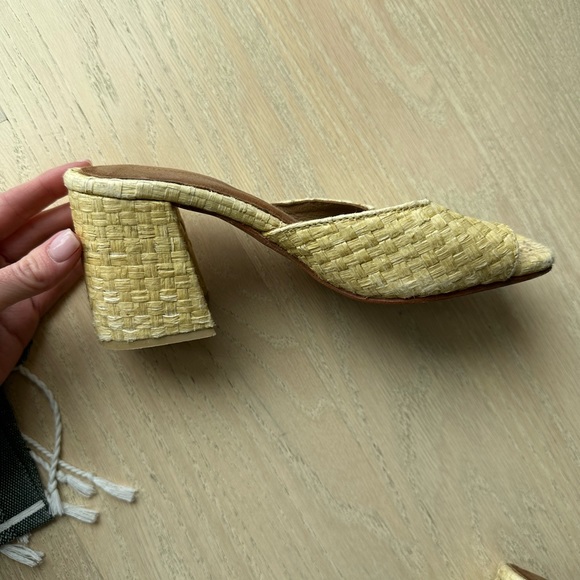 Jeffrey Campbell Melange Raffia Mule 6.5 - Picture 4 of 4